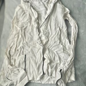 Women's White Button down  blouse